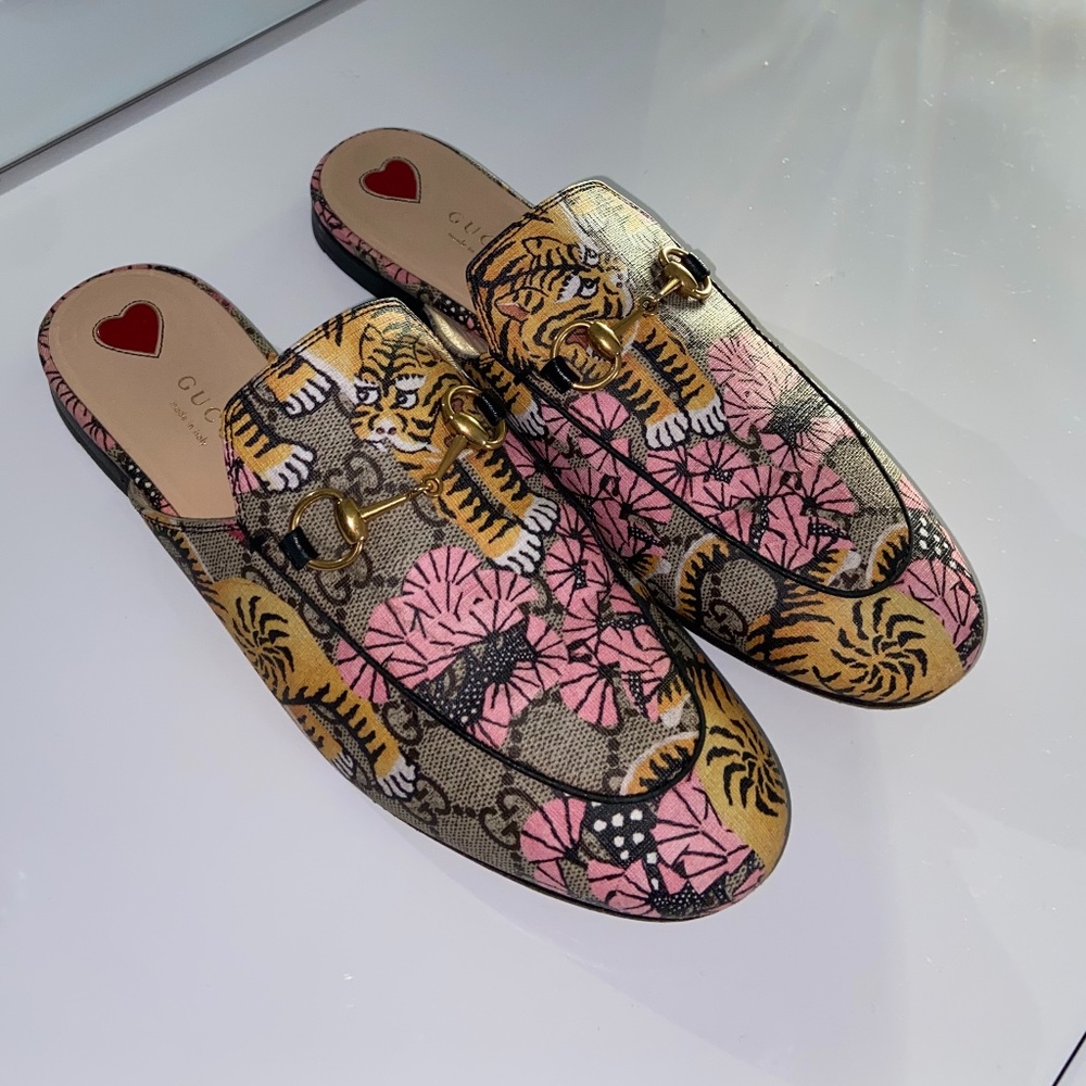 Gucci Princetown Horsebit Bengal Tiger Lily